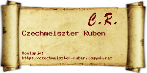 Czechmeiszter Ruben névjegykártya